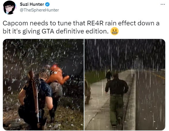 《生化危机4：重制版》演示雨水效果吐槽:像牛奶雨一样