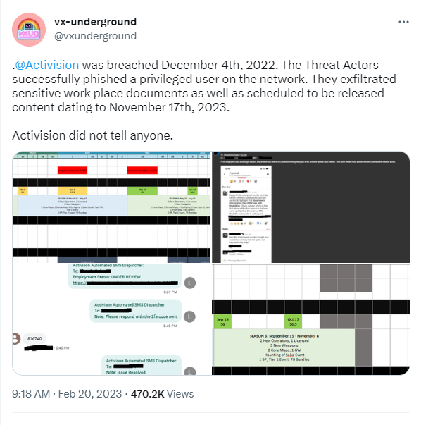 《COD》2023年全年计划泄露将有多个赛季