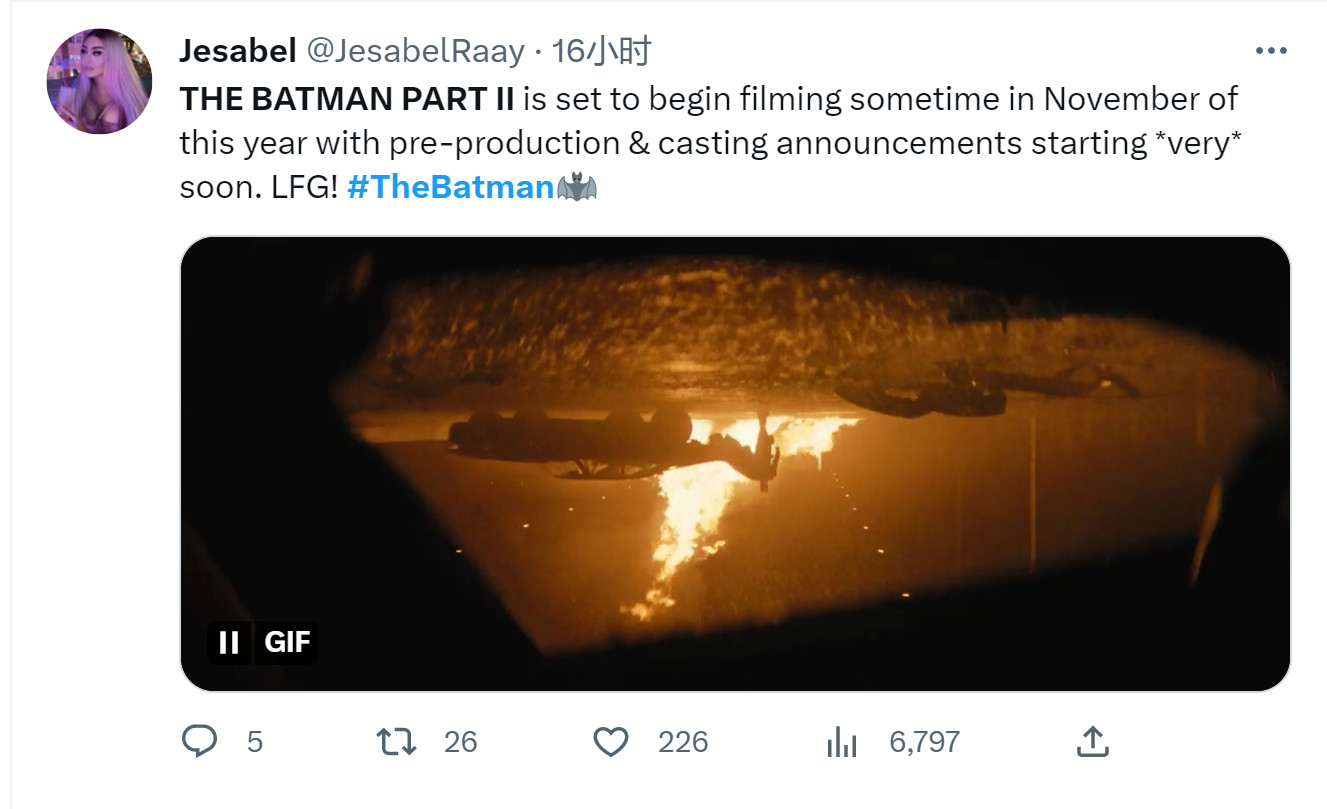 《新蝙蝠侠2》今年11月开拍