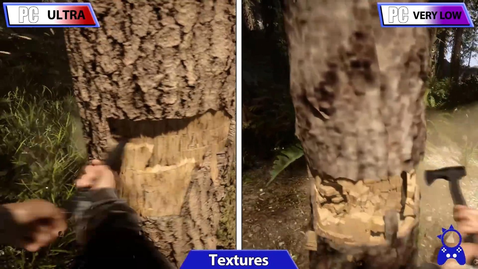 《森林之子》画质比较视频的最低画质很悲惨