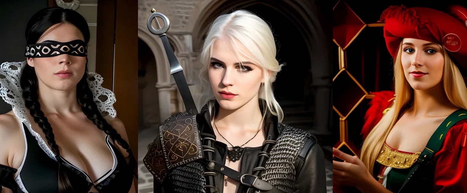 《巫师3：狂猎》AI生成真人版美女们更加性感真实了