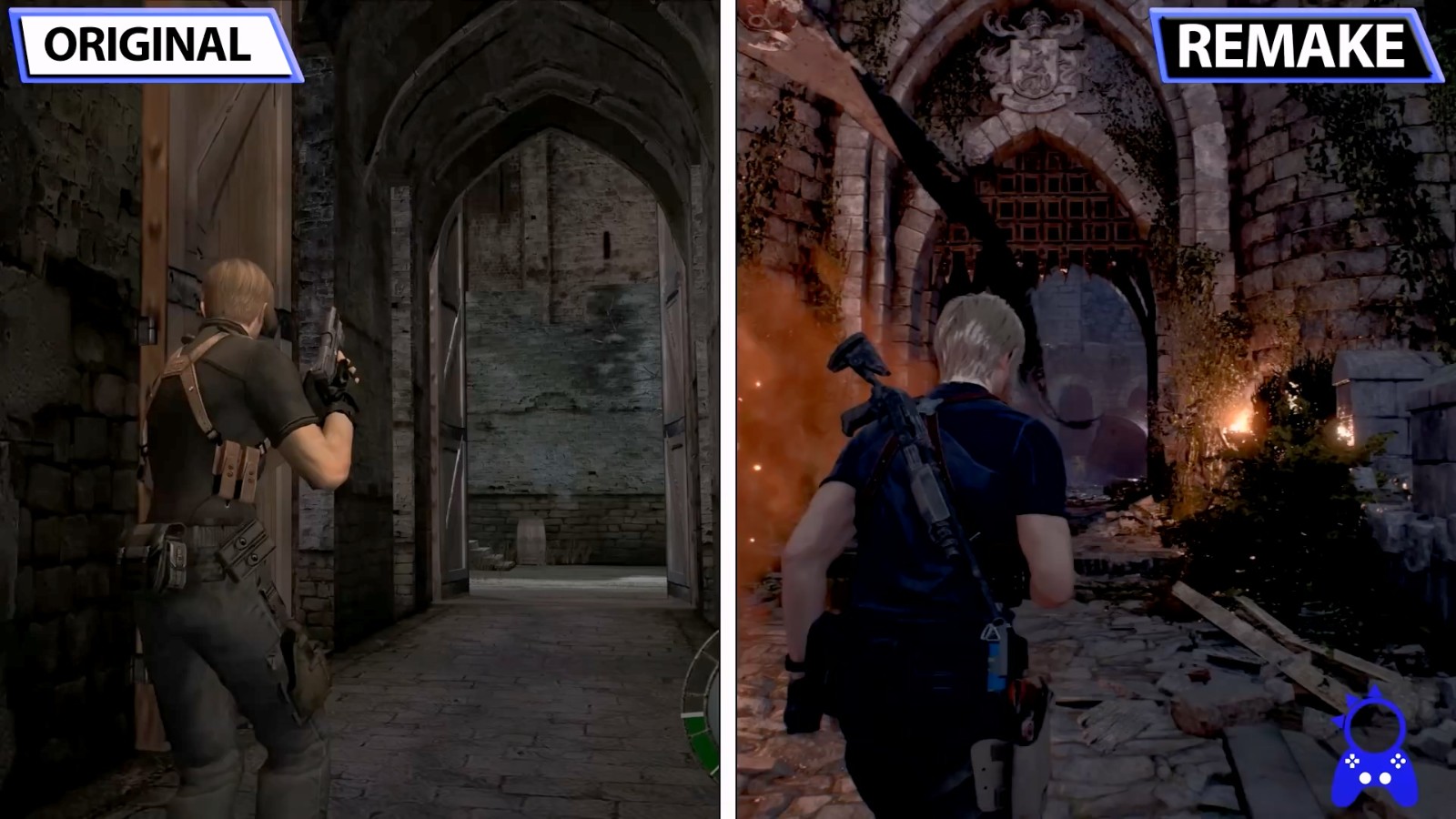 《生化危机4》翻拍版与原版最新视频的比较