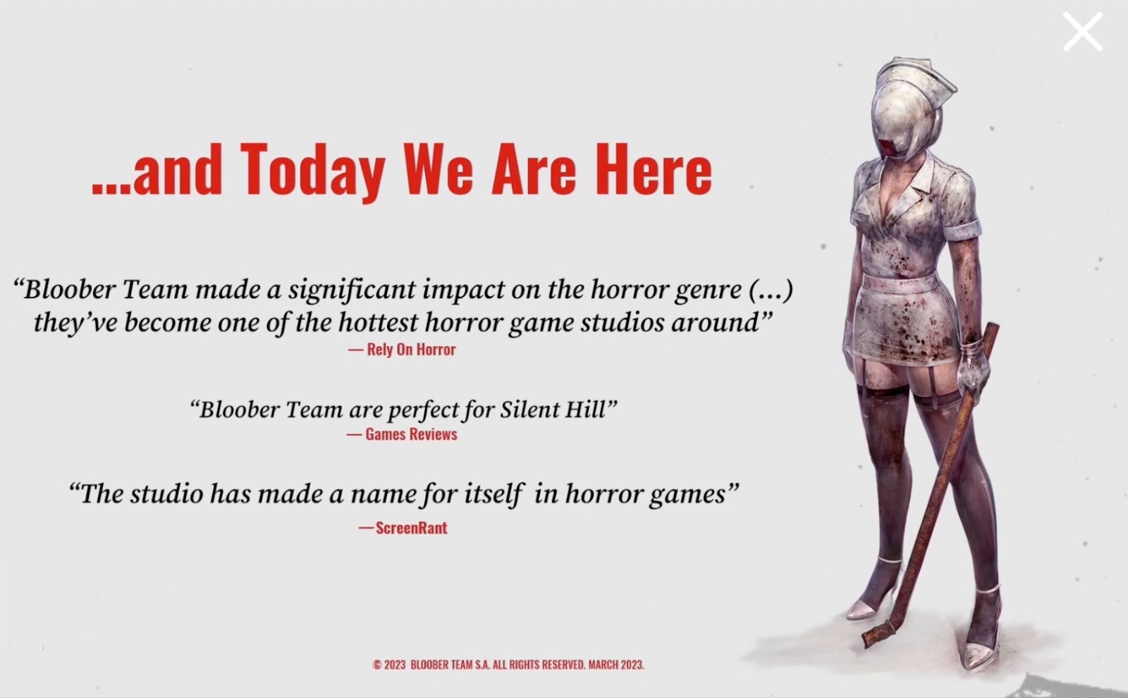 《寂静岭2：重制版》新版护士形象公开身材火辣