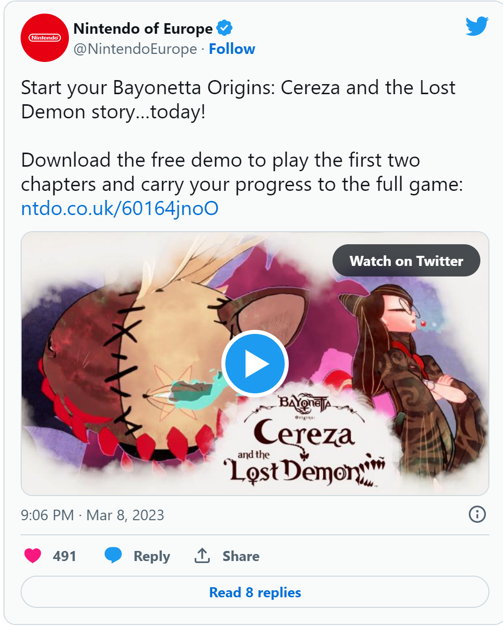 《猎天使魔女：起源》试玩版成为了可以在线玩的前两章