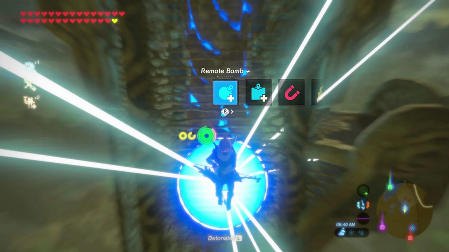 《塞尔达：王国之泪》“通天舒”原本是一个开发者调试工具。
