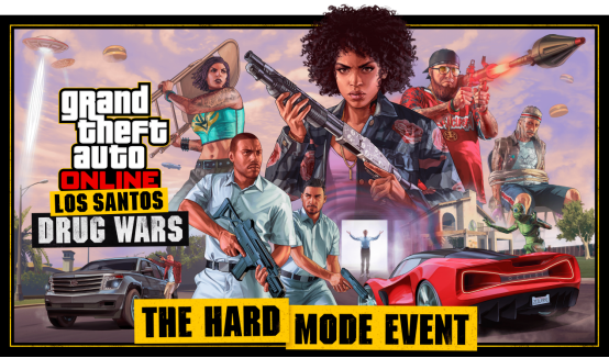 最后一周的《最后一剂》高难度模式活动，双倍的GTA游戏币值和口碑都在死神苏醒和潘塞里回归的冻土地带。
