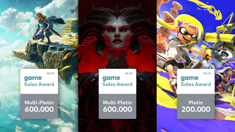 2023年6月德国销售额排行榜：60000《暗黑4》销售额超600000登顶
