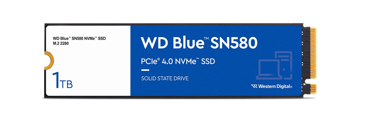西部数据SN580SSD开启首张PCIe4.0蓝盘开启预售
