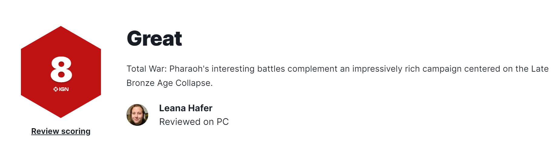 《全面战争：法老》IGN8：打斗是有趣和不可思议的
