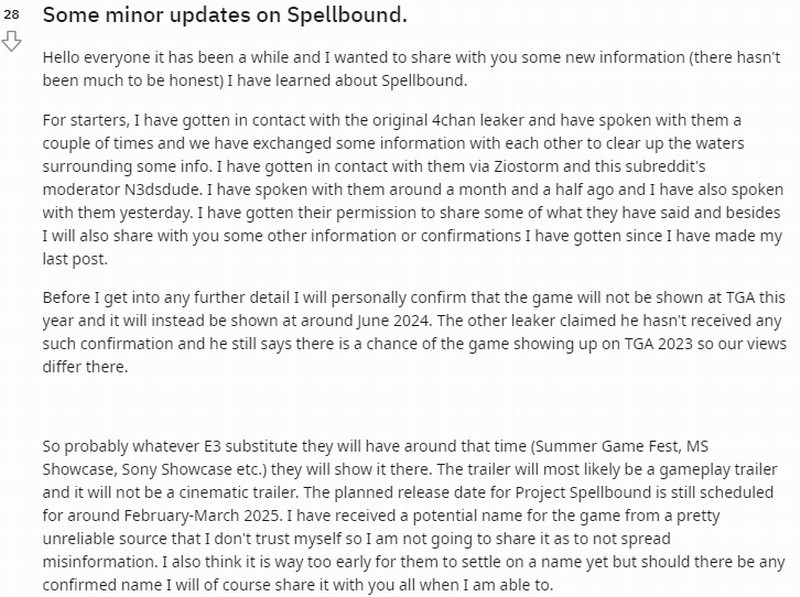 FS的新款《Spellbound》可能会在2025年上市！
