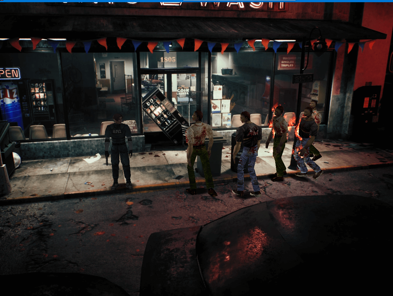 玩家使用虚幻引擎4发布了自己制作的《生化危机2》的第一个截图。
