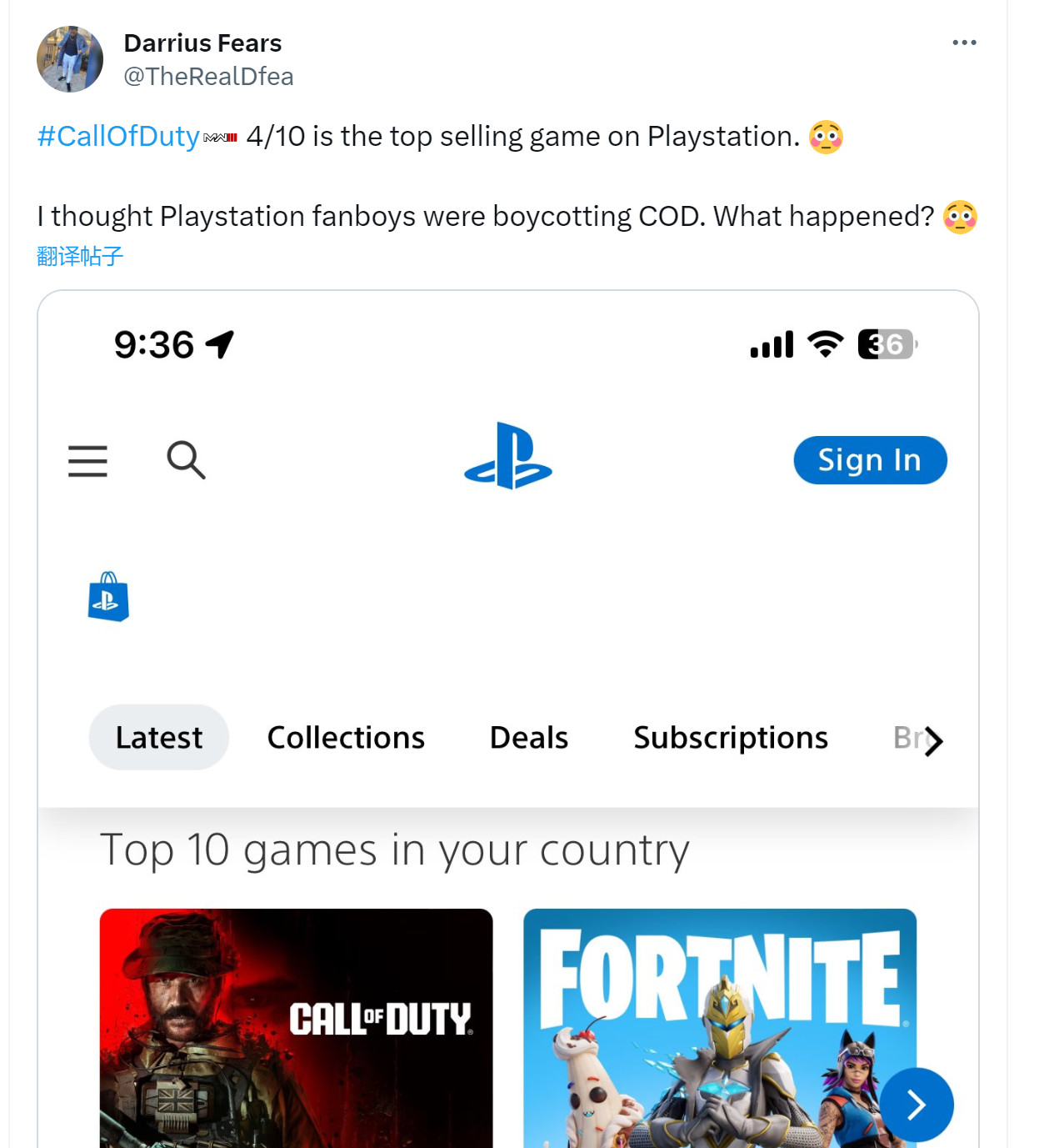 《使命召唤：现代战争3》成为PlayStation和STeam上最畅销的游戏。
