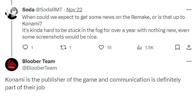 开发商重申，《寂静岭2：重制版》尚未取消，仍在开发中。
