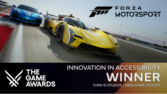 你应该受到祝贺！祝贺《极限竞速》获得TGA最佳运动/速度游戏奖和最佳无障碍创新奖！
