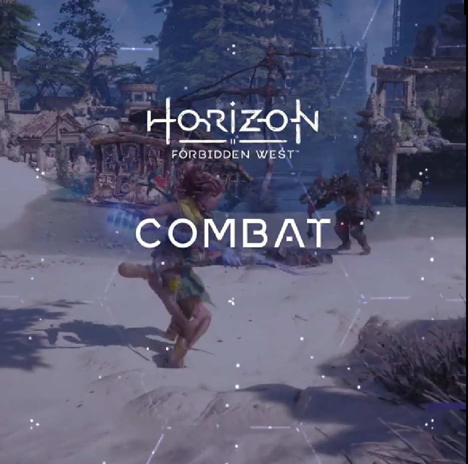 《地平线：西部禁域》 PS5版真机近战演示连击招式如云。