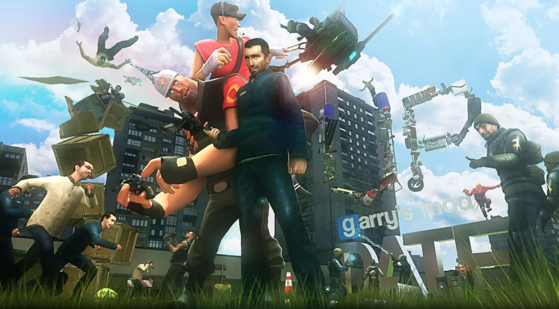 玩法高趣味，多玩家模仿经典游戏《盖瑞模组》，而且人物的动作生动。