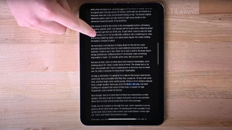 苹果因iPadmini6果冻屏引发的集体诉讼，官方称正常。