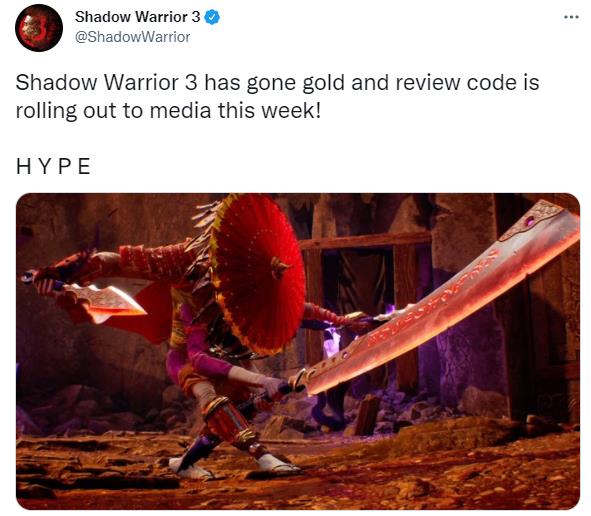 《影子武士3》已于3月2日发售。