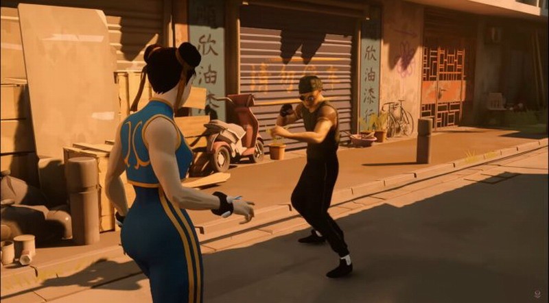 《师父》春丽和约翰威克莫德演示猛女和猛男打斗。