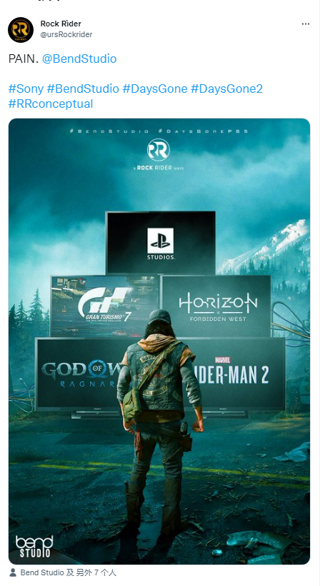 国外网友画“《往日不再》痛”画图游戏工作室点赞。