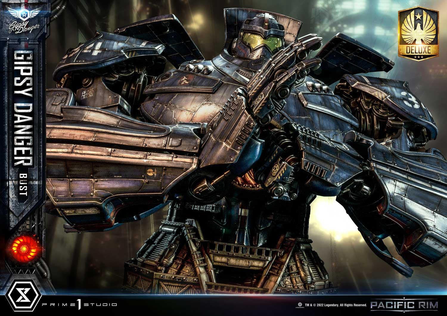 《环太平洋》危险流浪者机甲半身像重56 kg，极其霸气。