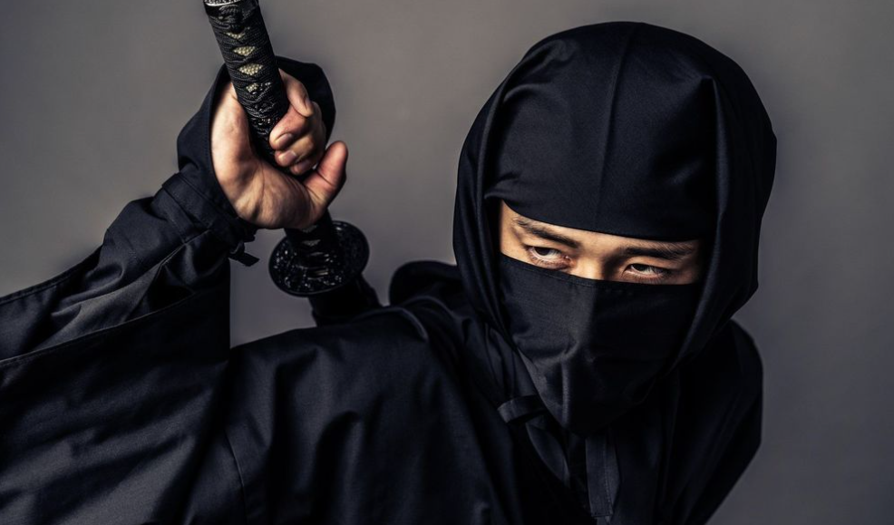 今天是日本忍者日的发源地，加贺市政府的员工换上忍者服上班。