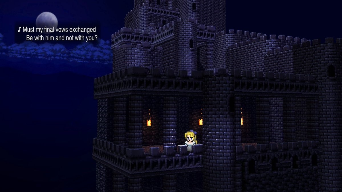 《最终幻想6：像素复刻版》歌剧之桥以7种语言再现。