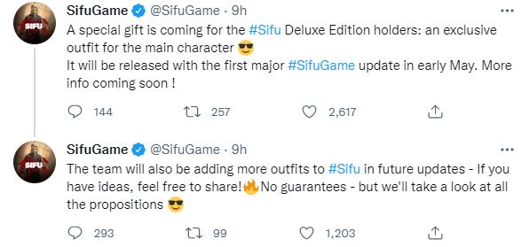 《师父》宣布豪华版5月上线补偿主角专属服装。