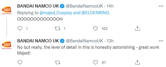 Cos  《艾尔登法环》大神白狼鬼的形象惟妙惟肖。