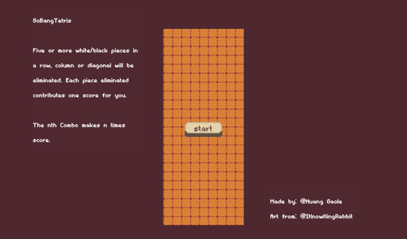 休闲策略游戏《五子棋俄罗斯方块》现已在Steam免费发售。