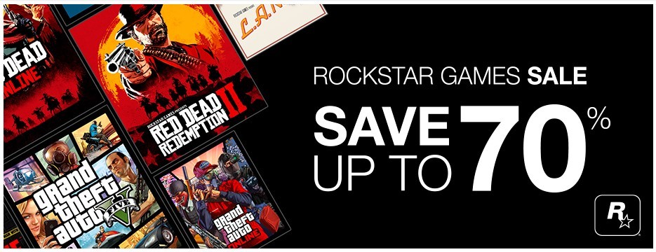 Steam开启Rockstar游戏促销，游戏大作最低7折。