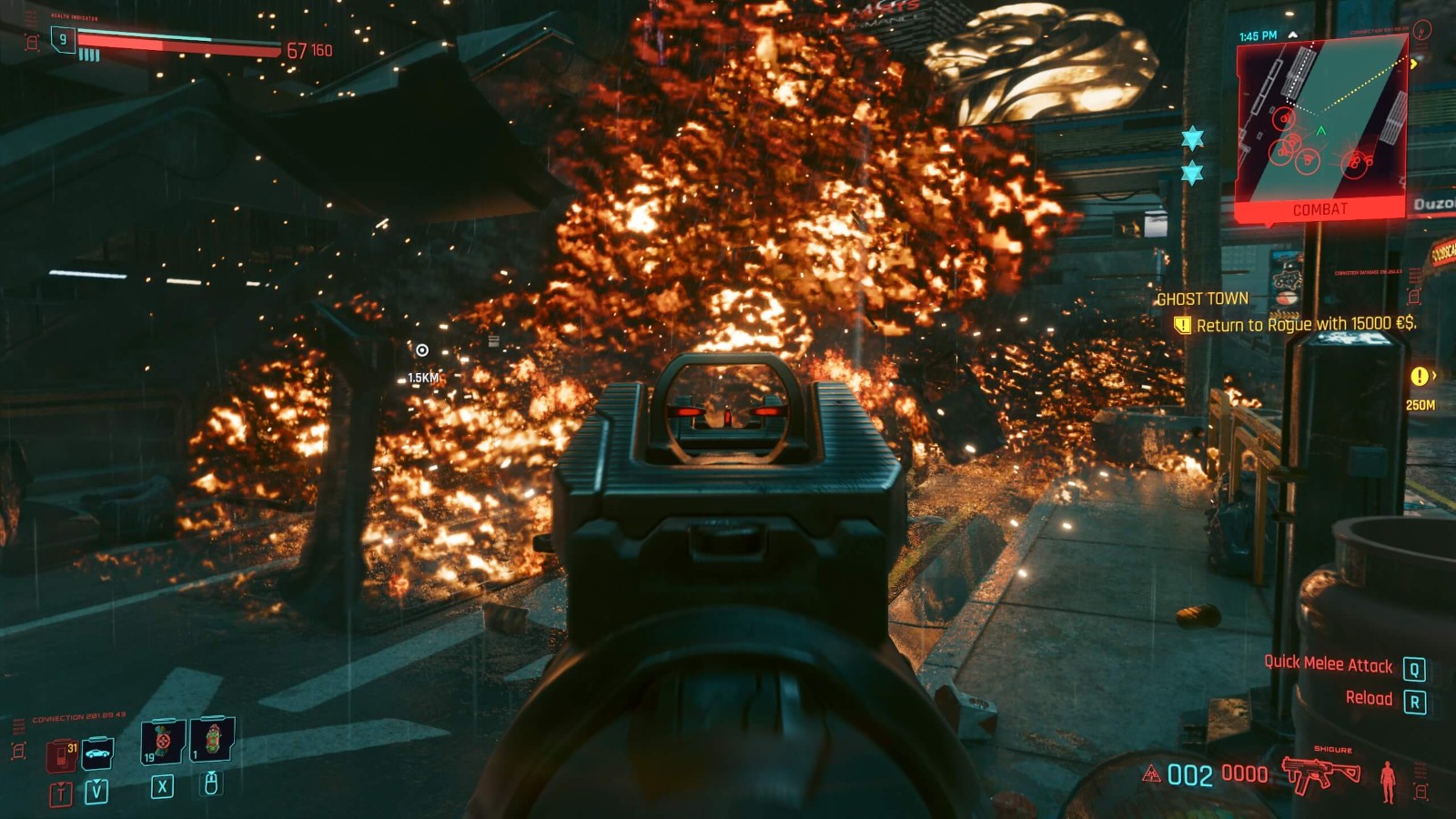 《赛博朋克2077》 MOD加入航母战斗优化爆炸火焰效果。