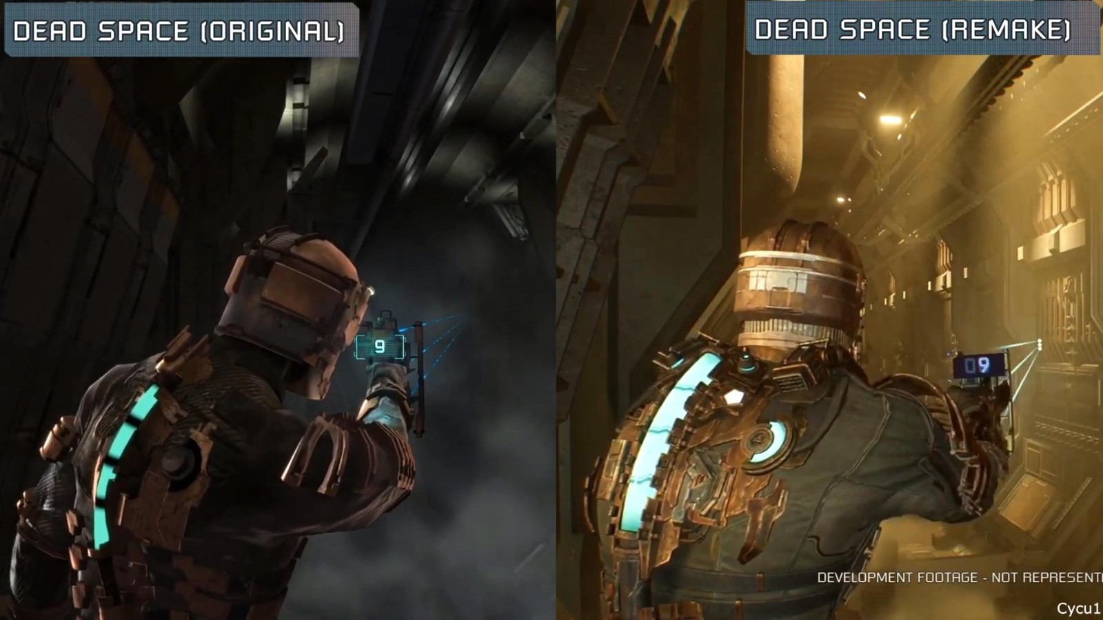 《死亡空间：重制版》早期版本相比原版视频画面更好。