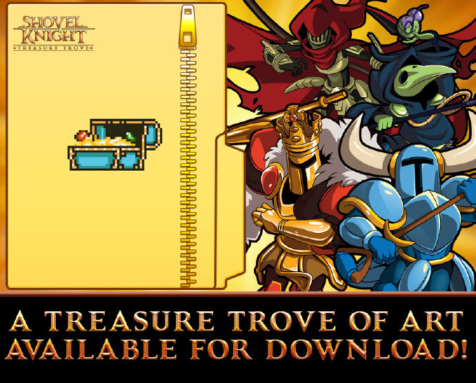 《铲子骑士》官方上传美术设定欢迎玩家深入挖掘。