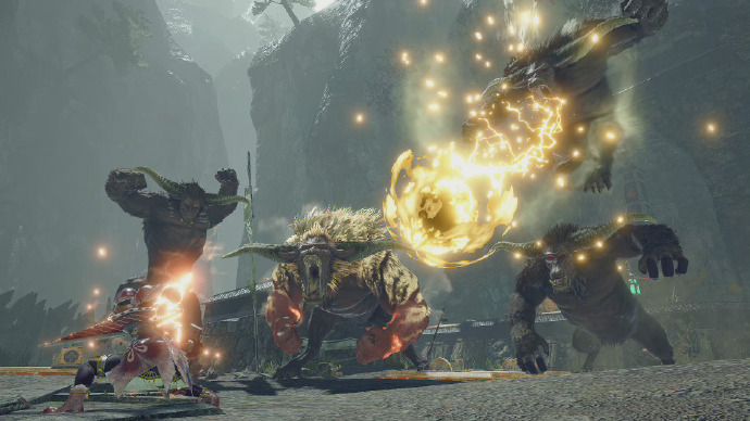 《怪物猎人 崛起》发布任务“金狮狂怒”获得奔跑姿势。