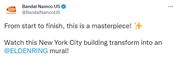 《艾尔登法环》纽约巨幅海报绘制视频戈弗雷霸气