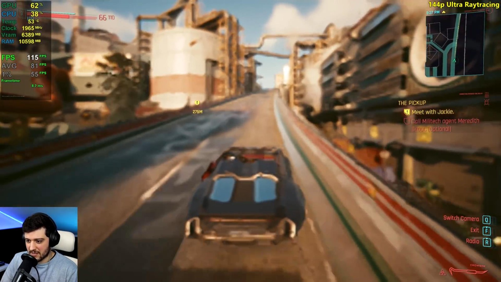 72P分辨率玩《赛博朋克2077》丑的让人印象深刻。