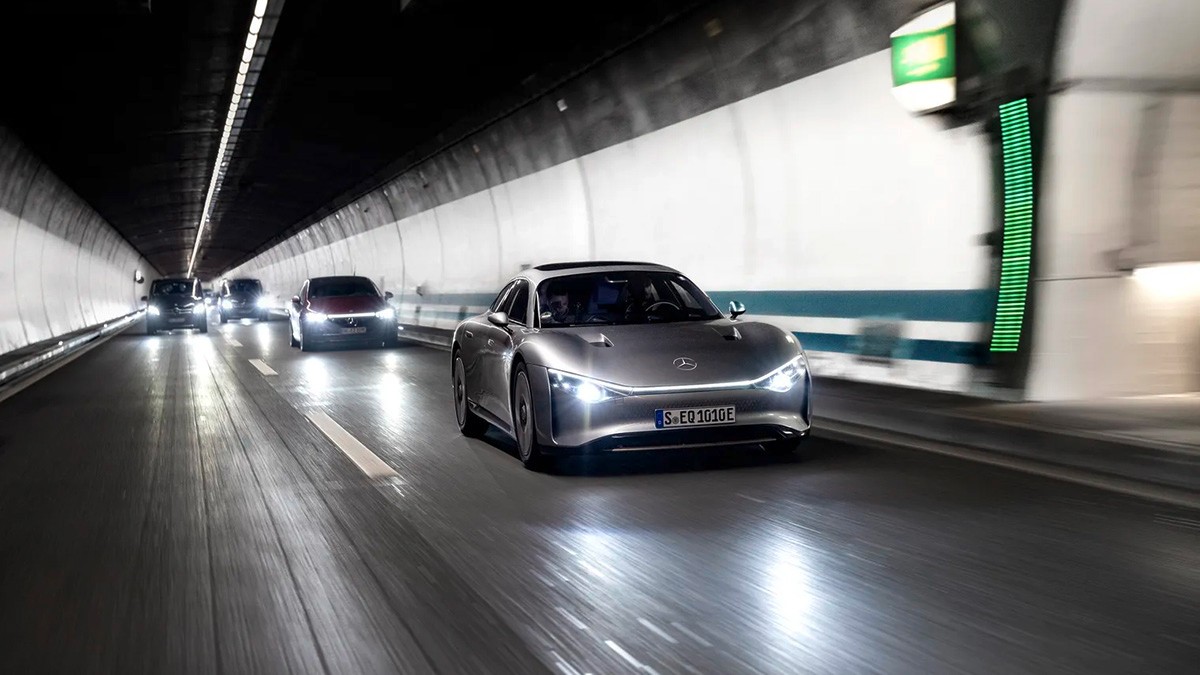 奔驰纯电动概念车愿景EQXX:实现1000公里单次续航测试