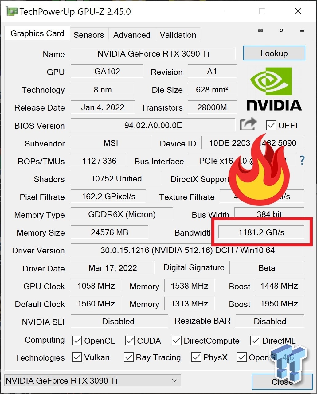 RTX3090Ti显存超频24GHz的挖矿性能飙升了25%