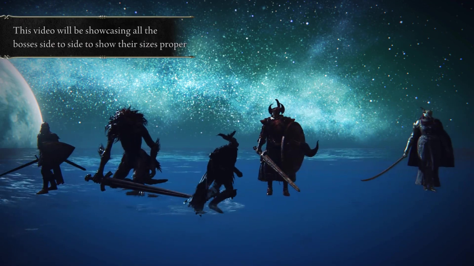 boss站《艾尔登法环》的Boss尺寸比较