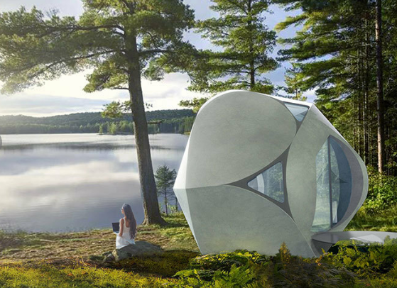 它看起来像日本工厂3D打印的微型胶囊。10平米的房子8月份就要卖了。