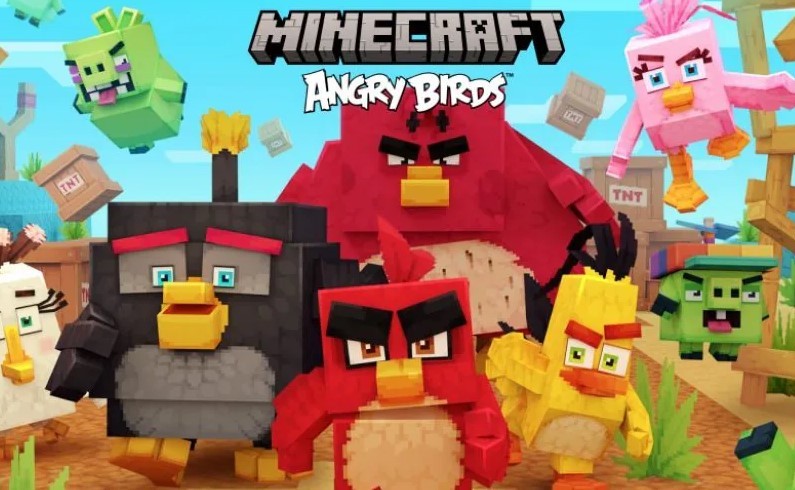 《我的世界》联动《愤怒的小鸟》DLC现已上线。