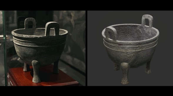 腾讯《和平精英》工作室利用3D技术重新雕刻文物模型。