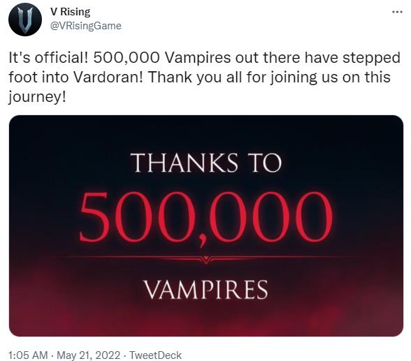 眩晕锁工作室:《吸血鬼崛起》突破50万销量