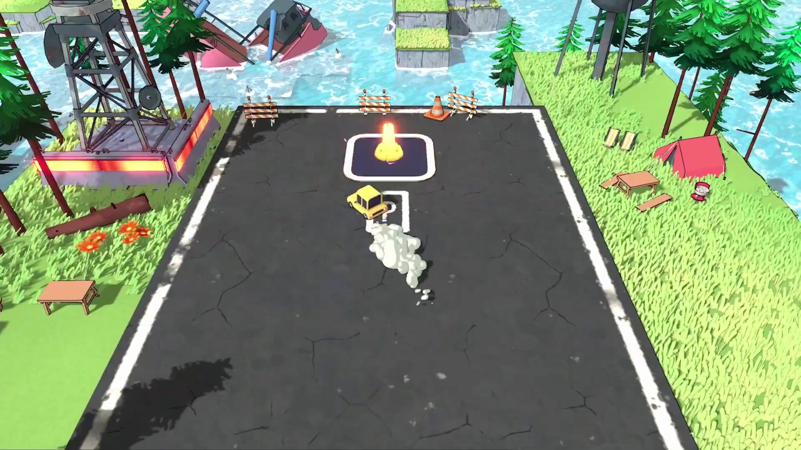 街机赛车《狂野泊车》一个新的演示测试玩家的停车技巧。