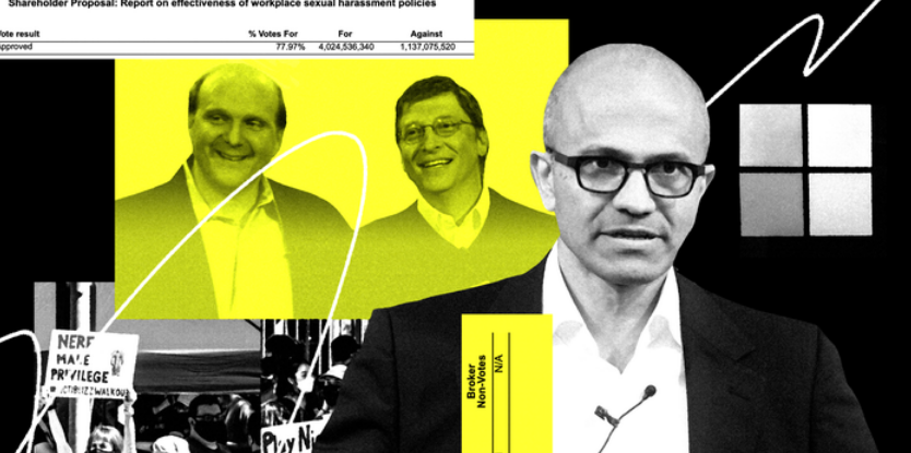 微软员工指控高管行为不当和滥用职权。