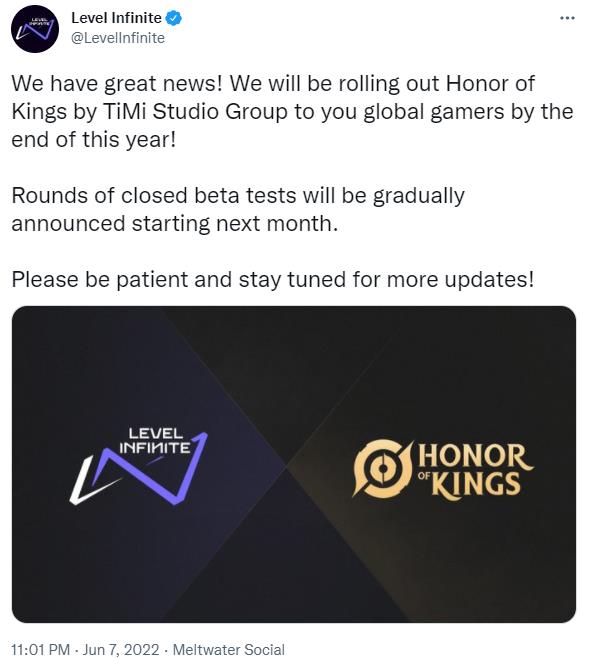 《王者荣耀》国际服装年底上线，7月公布。