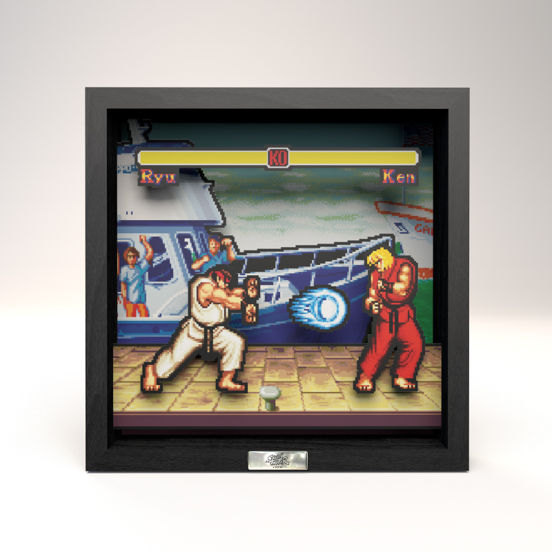 3D立体画盒推新品主题来自《街霸3》经典场景