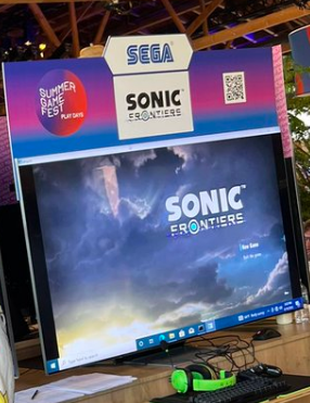 世嘉新作《索尼克：边境》试玩版标题画面出现在网上。