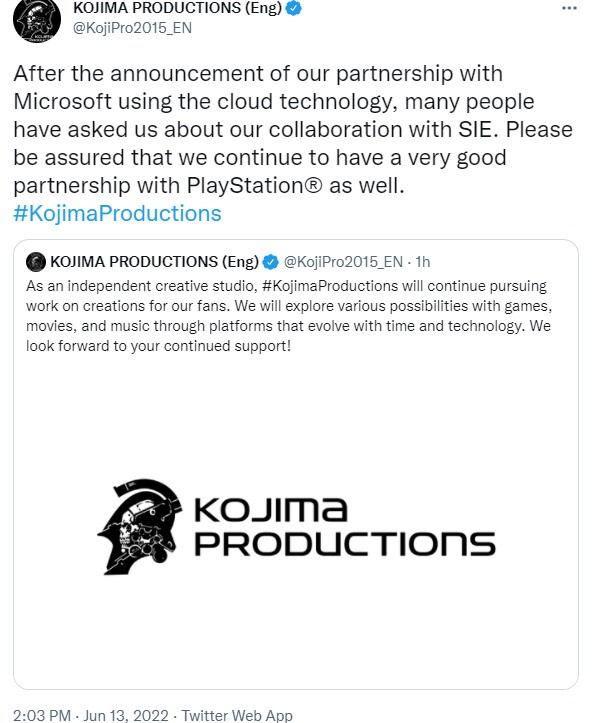 工作室:将继续保持与索尼SIE的合作关系。